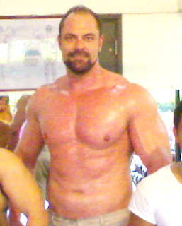 Conan Stevens at the gym