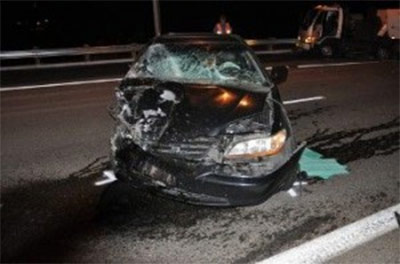 danny's wrecked car