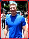 tall handsome athlete blue shirt