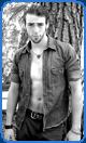 model alex tweedie denim jacket
