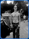 very tall man