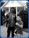 very tall man