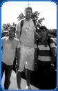very tall man
