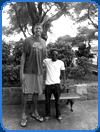 very tall man