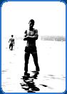 very tall man