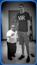 very tall man