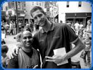 very tall man