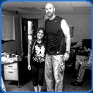 very tall man