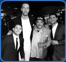 very tall man