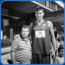 very tall man