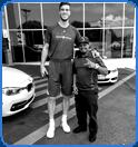 very tall man