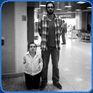 very tall man